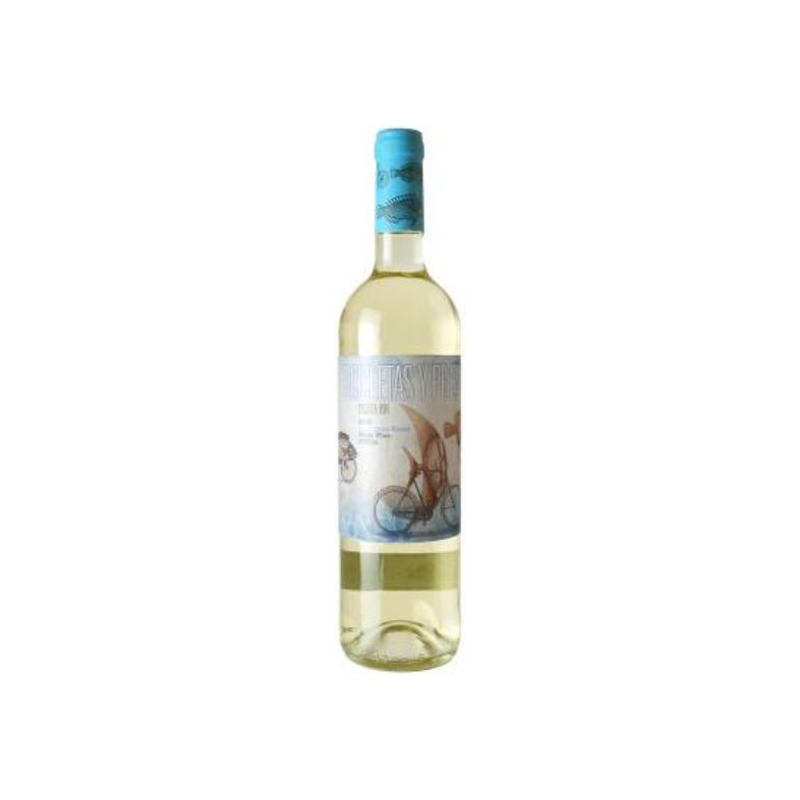  BOTTLE WHITE WINE BICICLETAS Y PECES