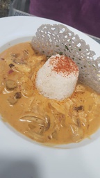 CHICKEN STROGONOFF WITH RICE